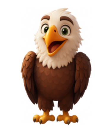 cartoon image of a young eagle